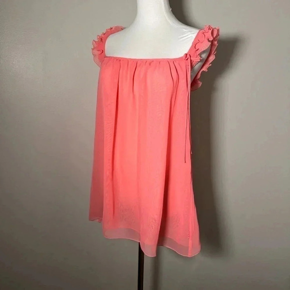 La Senza coral Y2K babydoll lingerie top M  coquette beach girl - Picture 3 of 5